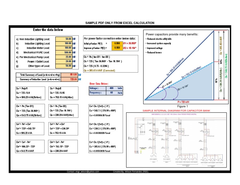 Capacitor Bank Calculation Guide | PDF | Capacitor | Manufactured Goods
