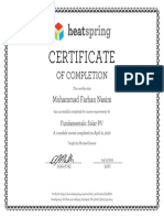 Certificate - Fundamental Solar PV PDF
