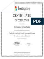 Certificate Solar PDF