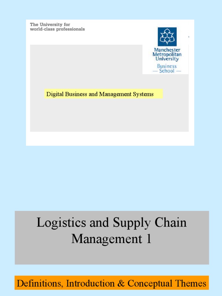 Logistics and Supply Chain Management Insights | PDF | Accountability ...