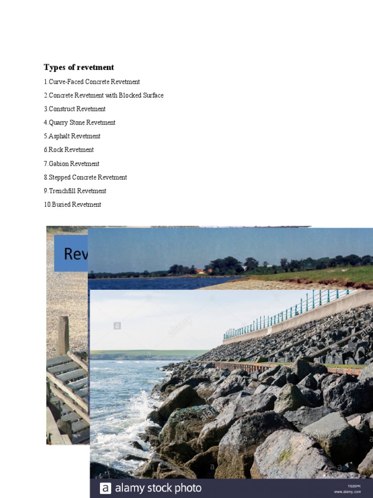 Types of Revetment Explained | PDF | Science & Mathematics | Technology ...