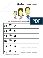 Number Order Least To Greatest PDF