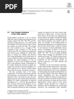 High-Temperature Fe Isotope Geochemistry: 4.1 Iron Isotope Variations in The Solar System