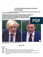 Uk Coronavirus Live: Boris Johnson Denies Leicester Lacked Infection Data at Pmqs