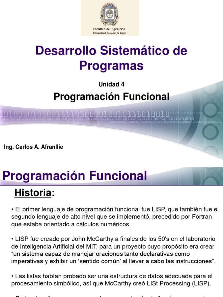 Unidad 4 - DSP | PDF | Programacion Funcional | Lenguaje de programación