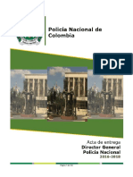 Acta de Entrega de La Direccion General Policia Nacional - 2019