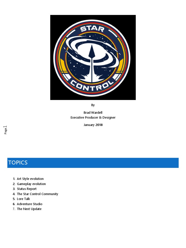 Star Control: Origins Development Update | PDF | Leisure | Sports