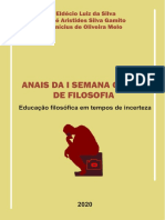 Anais Da I Semana Online de Filosofia