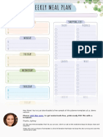 Sunday: Hey There! You've Just Downloaded A Free Sample of This Planner Template A.K.A. Demo