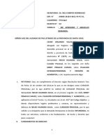 Curador procesal se a persona y absuelve demanda de filiación y alimentos