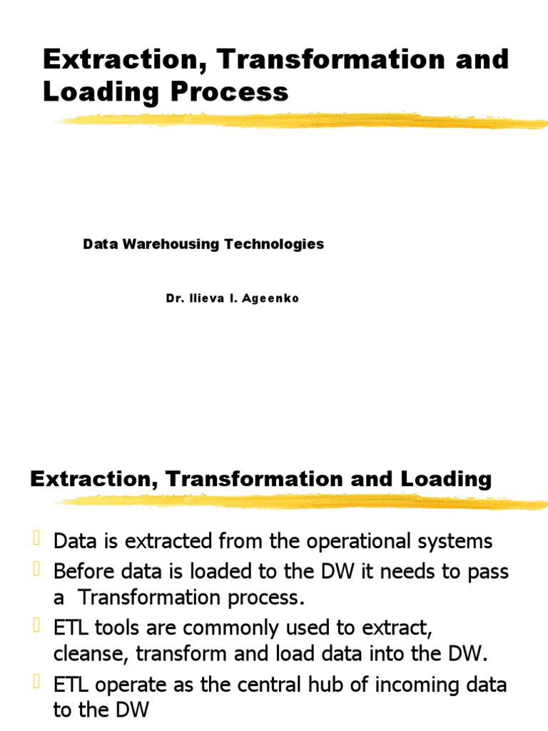 Building The DW - ETL | PDF | Metadata | Data Warehouse