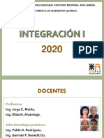 INTEGRACIÓN I - Presentacion Del Curso