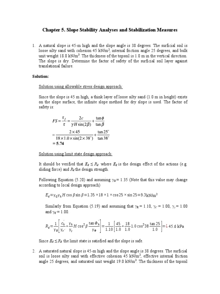 Chapter5 Soil Mechanics Mechanics