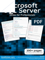 Microsoft SQL Server Notes For Professionals PDF