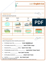 Grammar Chants I Was at The Seaside Worksheet 2017