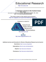 Review of Educational Research: Teaching English Language Learners in The Content Areas
