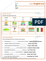 Grammar Chants Remember Last Summer Worksheet