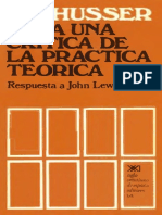 Althusser Louis - para Una Critica de La Practica Teorica TAPA PDF