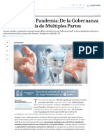 El Mundo Post Pandemia: de La Gobernanza Multilateral A La de Múltiples Partes - Perfil