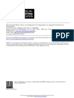 International Market Entry and Expansion Via Independent or Integrated Channels of Distribution