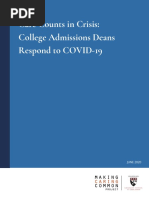 Colledge Admissions Deans Respond Covid 19