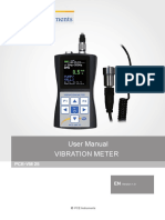 Manual Vibration Meter Pce VM 25 PDF