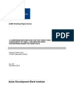 A Comprehensive Method For The Credit Risk Assessment of Small and Medium-Sized Enterprises Based Onasian Data