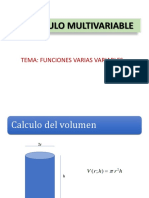 FUNCIONES DE VARIAS VARIABLES