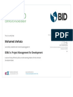 IDBx IDB6.1x Certificate - Edx