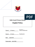 English Policy: Edith Cavell Primary School