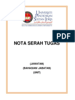 Format Nota Serah Tugas Upsi