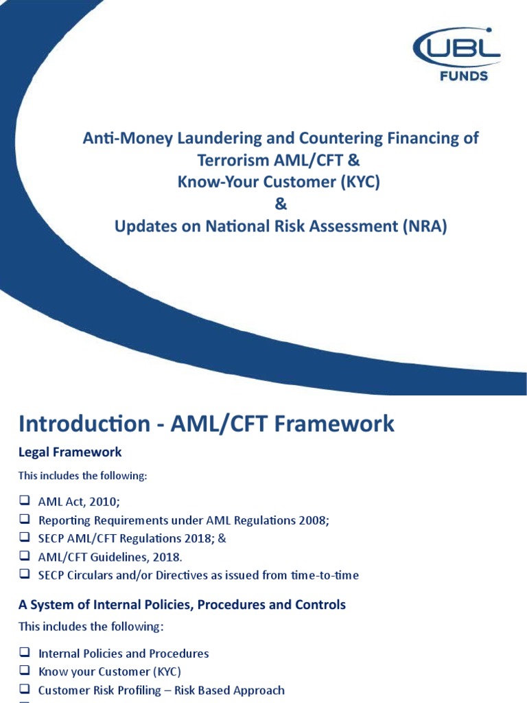 Presentation On AML&KYC, Misselling and Others | PDF | Terrorism ...