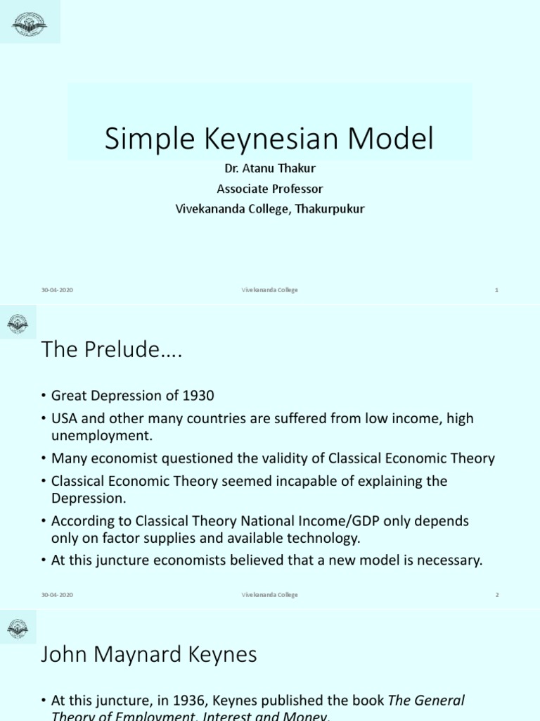 Solved 1. A Keynesian income determination model of an open