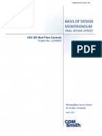 Basis of Design Memorandum: CSO 181 Real Time Controls