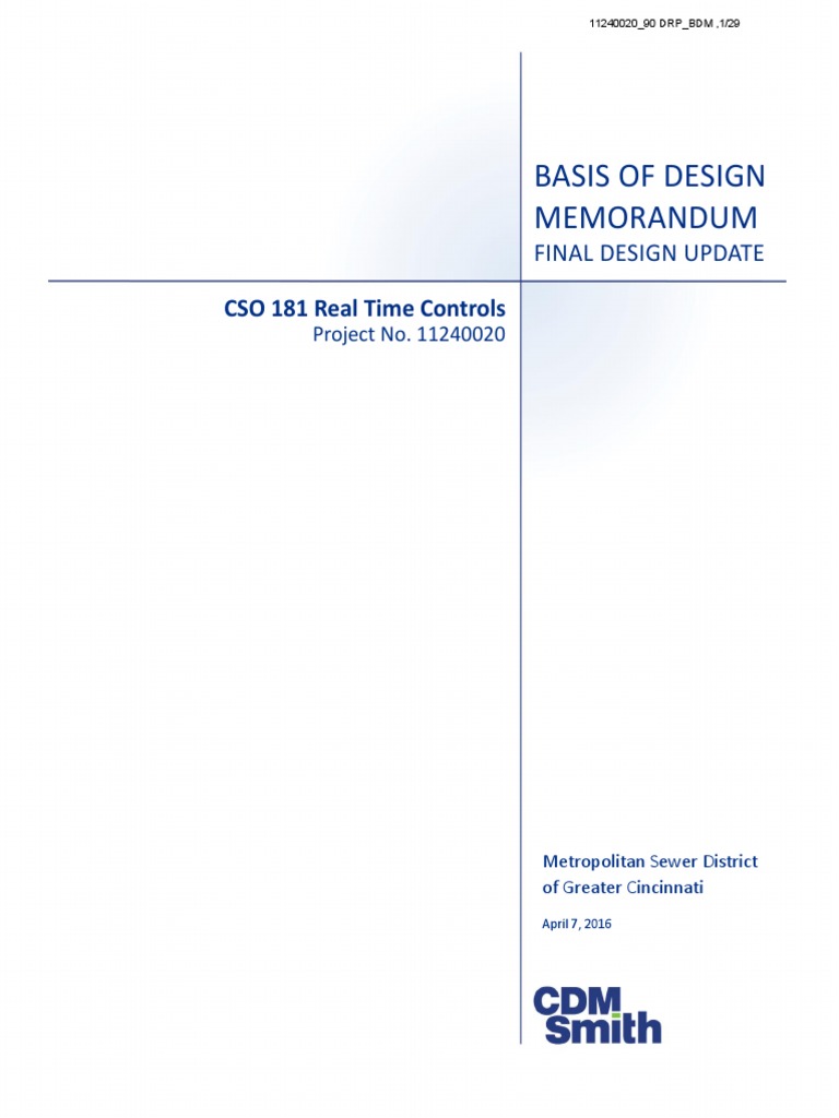 CSO 181 Design Update Overview | PDF | Combined Sewer | Actuator