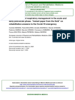 Rehabilitation and Respiratory Management in the Acute and Early Post-Acute Phase. Instant Paper From the Field on Rehabilitation Answers to the Covid-19 Emergency