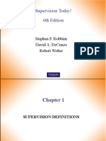 Supervision Today! 6Th Edition: Stephen P. Robbins David A. Decenzo Robert Wolter