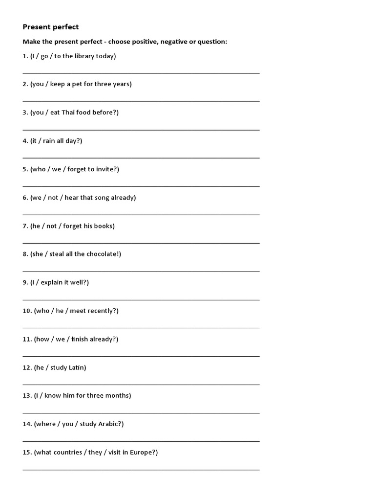 Perfect Tenses Grammar Class | PDF | Language Arts & Discipline