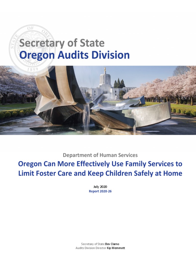 Oregon SOS Audit On Child Welfare | PDF | Child Protective Services ...