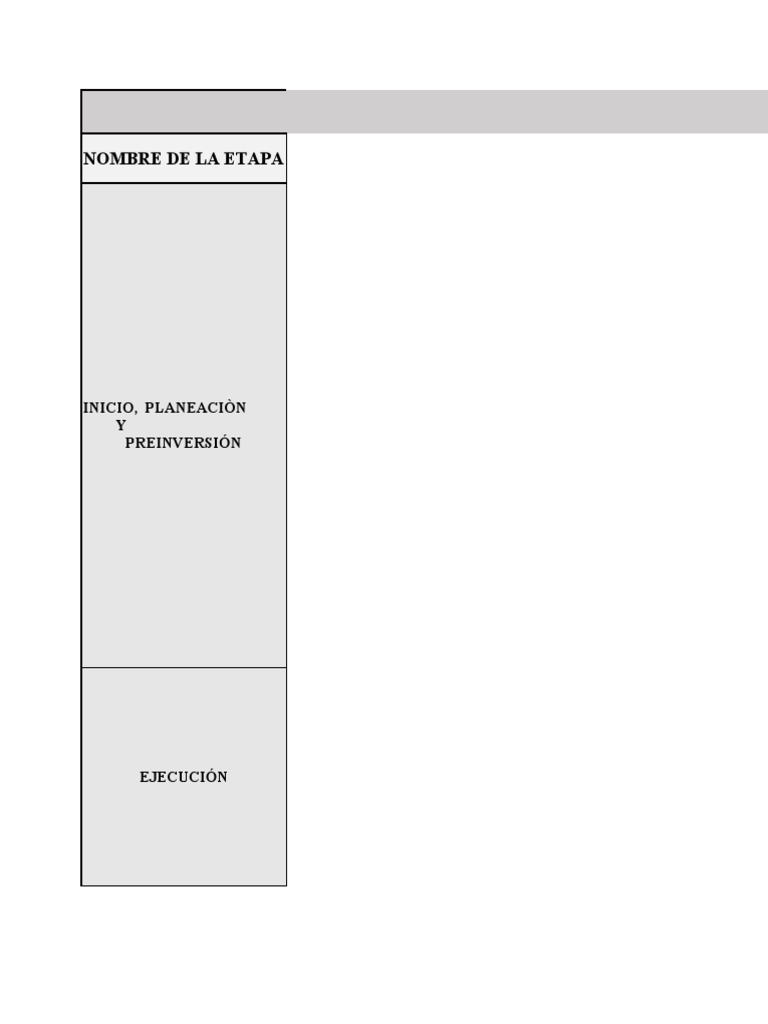 Etapas de Un Proyecto | PDF | Planificación | Evaluación