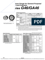 Series: Pressure Gauge For General Purpose/ With Limit Indicator