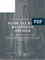 How To Be A Business Owner