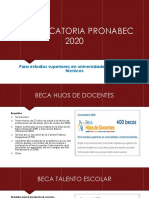 Convocatoria Pronabec 2020 PDF