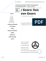 Planetary Gears: Sun & Simpson Gears: Science