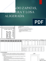 Metrado Zapatas Escalera y Losa Aligerada