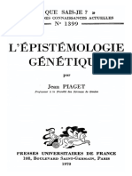 (Que sais-je_ no. 1399) Jean Piaget - L'épistémologie génétique-Presses Universitaires de France (1970).pdf