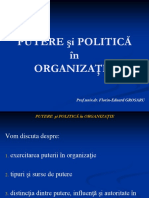 1 Putere si Politica in organizatie