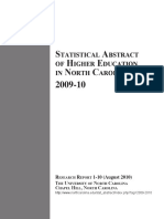 NC Higher Education Statistical Abstract 2009-2010 PDF