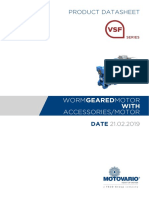 Product Datasheet - Worm Geared Motor With Accessories-Motor PDF