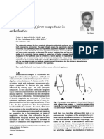 A Reassessment of Force Magnitude in Orthodontics